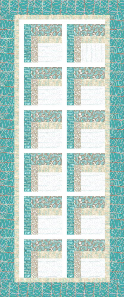 Modern Two Sided Log Cabin Quilt SEW-150e - Downloadable Pattern