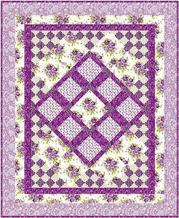 Scent of Lavender Quilt Pattern- Straight to the Point Series - SM-119 - Paper Pattern