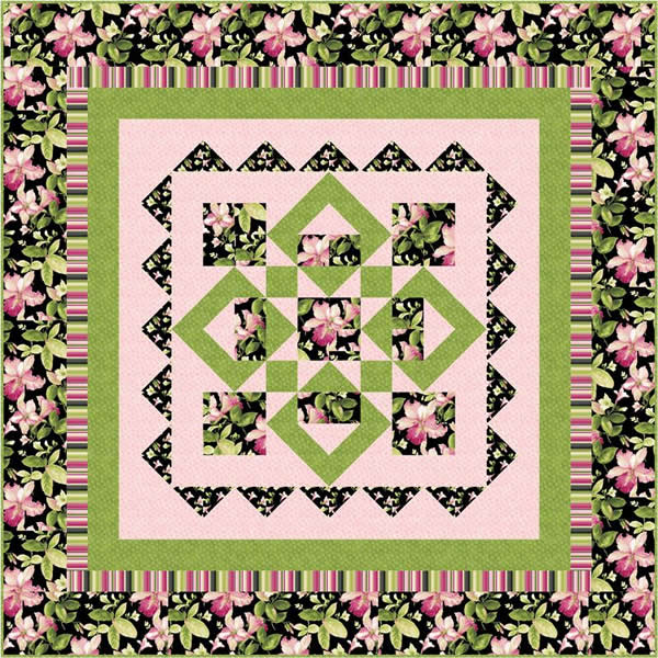 Summer Blooms with Passion Quilt Pattern SM-146 - Paper Pattern