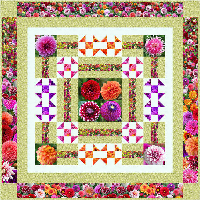 A Walk in the Garden Quilt Pattern SM-153 - Paper Pattern