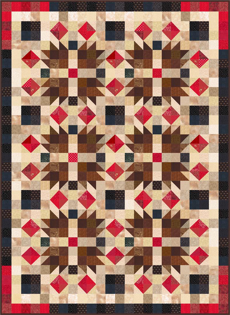 Ruby Bears Quilt SP-117e - Downloadable Pattern