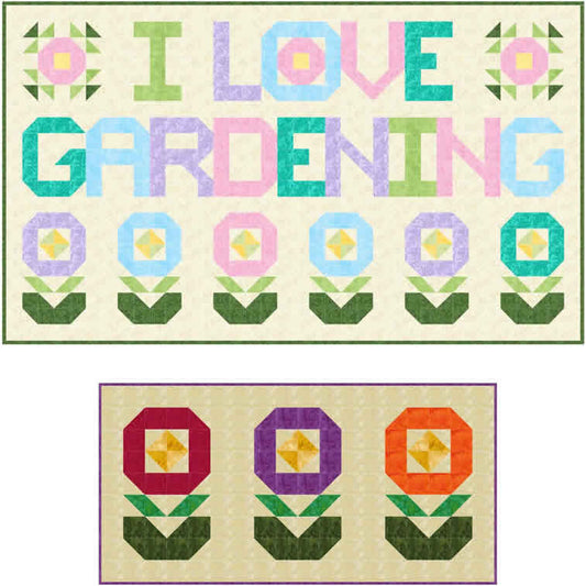 I Love Gardening Wall Hanging Pattern SP-204 - Paper Pattern