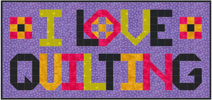 I Love Quilting Quilt Pattern SP-206 - Paper Pattern