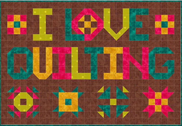 I Love Quilting Quilt SP-206e - Downloadable Pattern