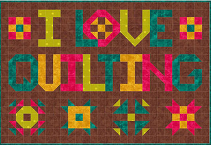 I Love Quilting Quilt Pattern SP-206 - Paper Pattern