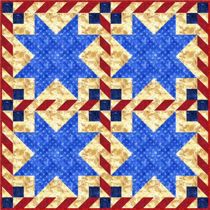 Thank You Troops Quilt SP-210e - Downloadable Pattern