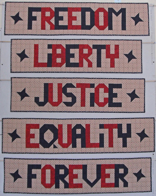 Freedom Banners Quilt Pattern SP-215 - Paper Pattern