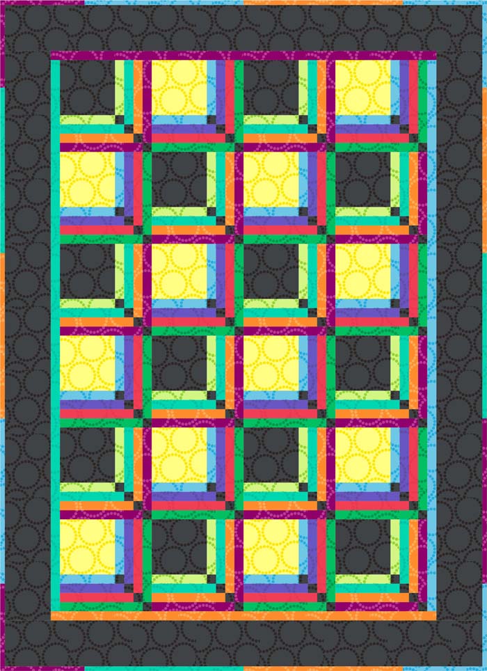 Tropical Punch Quilt Pattern TL-15 - Paper Pattern