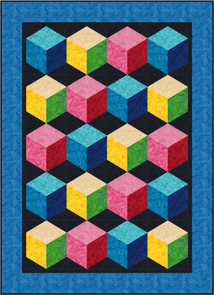 Urban Cubes Quilt TL-37e - Downloadable Pattern