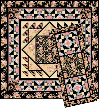 Crown of Roses Quilt TL-38e - Downloadable Pattern