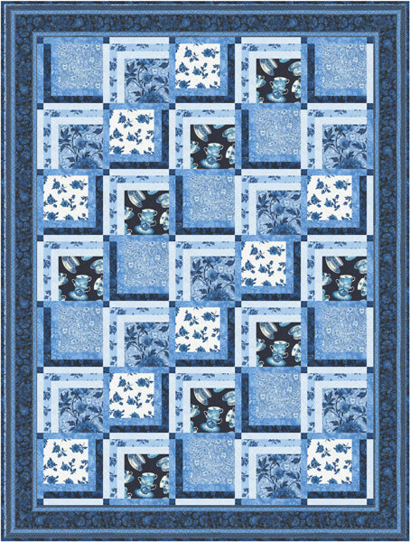 Delicate Delft Quilt TL-41e - Downloadable Pattern