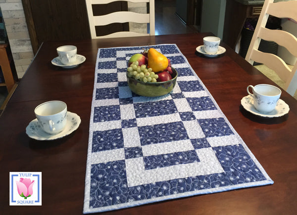 Sidewalks and Squares Table Runner Pattern TS-552 - Paper Pattern