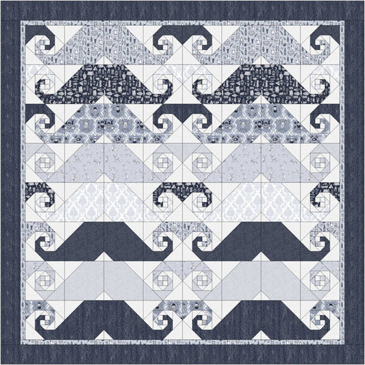 Moustache Quilt Pattern TTQ-102 - Paper Pattern