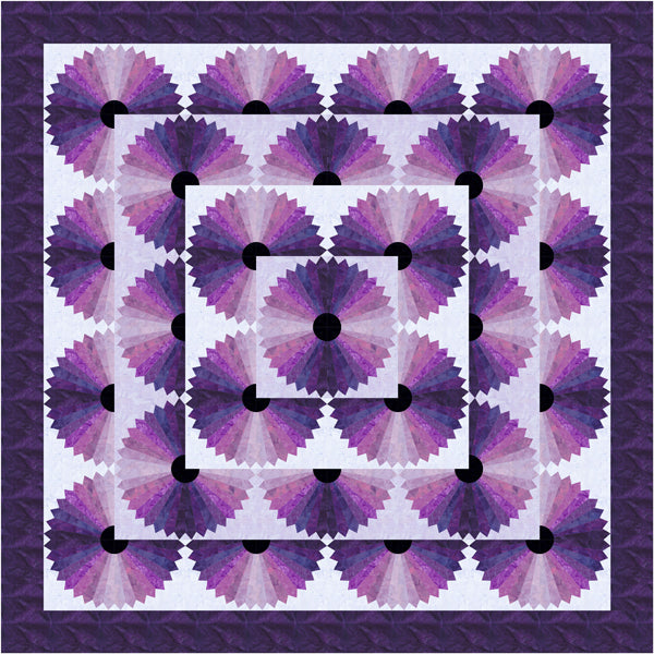 Purple Craze Quilt Pattern TTQ-109 - Paper Pattern