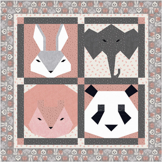 Fuzzy Friends Quilt Pattern TTQ-135 - Paper Pattern