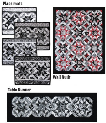 Black and White Delight Quilt TWW-0284e - Downloadable Pattern