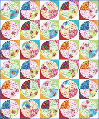 Circle Gardens Quilt TWW-0487e - Downloadable Pattern