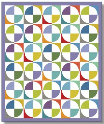 Color Wheel Quilt TWW-0507e - Downloadable Pattern