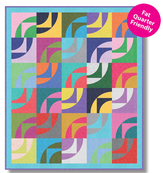 Waves of Color Quilt TWW-0541e - Downloadable Pattern