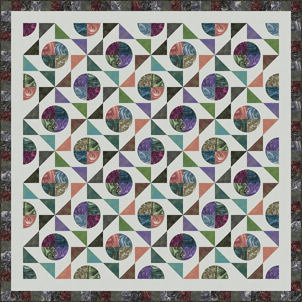 Marble Mania Quilt TWW-0603e - Downloadable Pattern