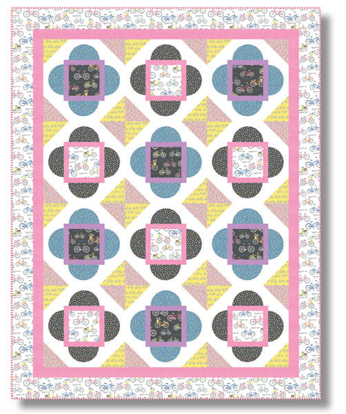 Pedal Pushers Quilt TWW-0611e - Downloadable Pattern