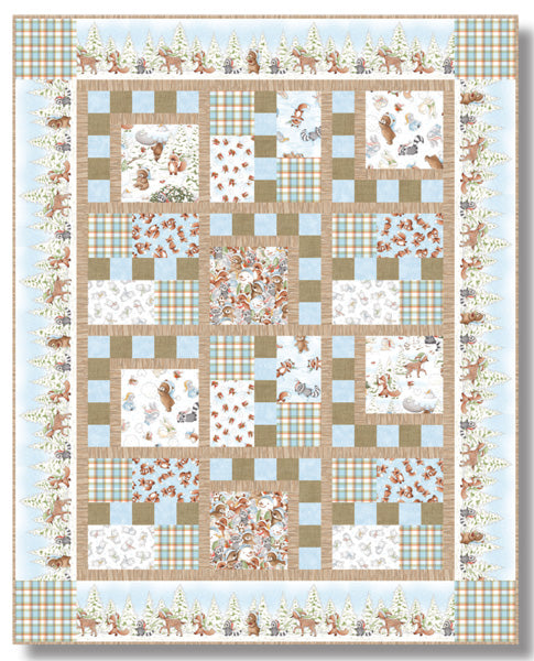 Winter Frolic Quilt TWW-0619e - Downloadable Pattern