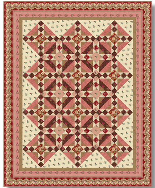 Windsor Rose Quilt TWW-0634e - Downloadable Pattern