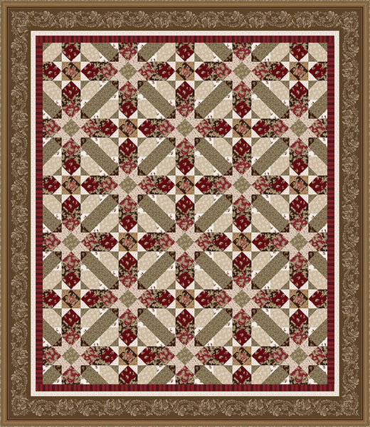 Chocolate Covered Cherries Quilt TWW-0642e - Downloadable Pattern