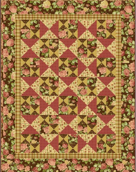 Country Rose Garden Quilt Pattern UCQ-P13 - Paper Pattern