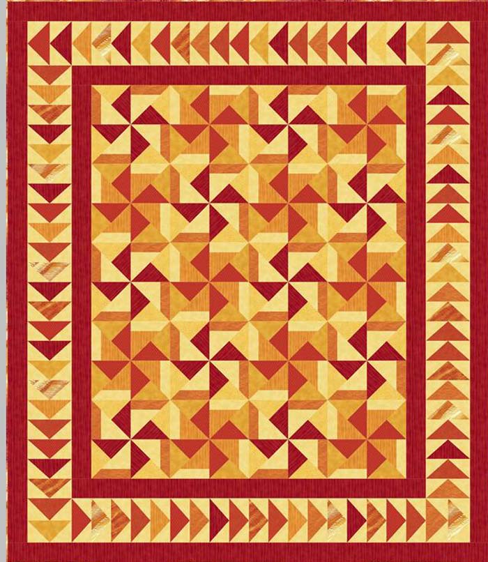 Sizzling Sunset Quilt Pattern UCQ-P38 - Paper Pattern