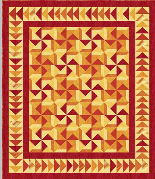 Sizzling Sunset Quilt UCQ-P38e - Downloadable Pattern
