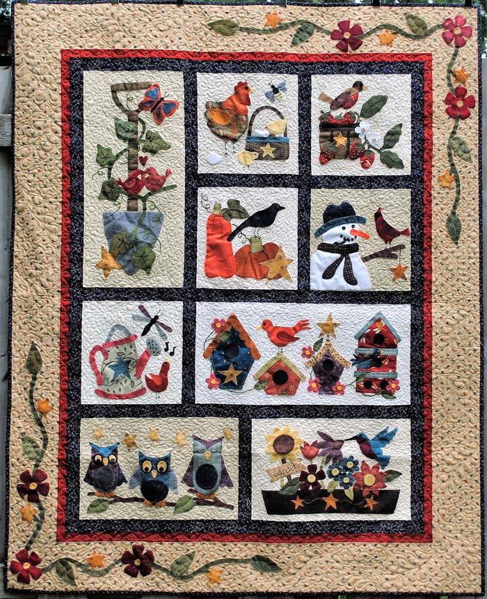 Tweets & Twinkles BOM - Borders & Assembly Quilt Pattern UCQ-P5510 - Paper Pattern