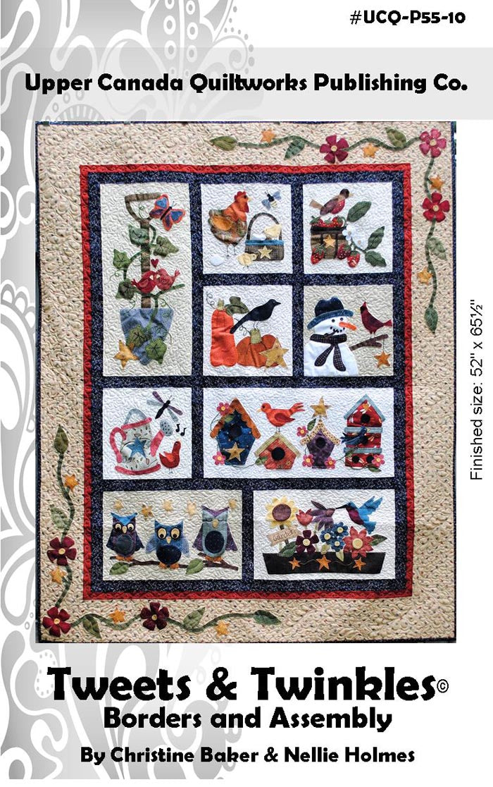 Tweets & Twinkles BOM - Borders & Assembly Quilt Pattern UCQ-P5510 - Paper Pattern