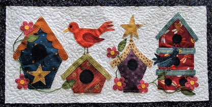 Tweets & Twinkles BOM - Block 7 Birdhouse Row Quilt Pattern UCQ-P557 - Paper Pattern