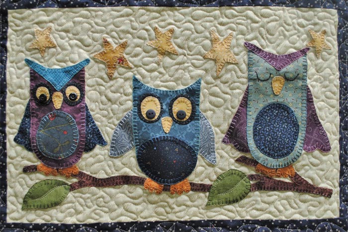 Tweets & Twinkles BOM - Block 8 Sleepy Owls Quilt Pattern UCQ-P558 - Paper Pattern