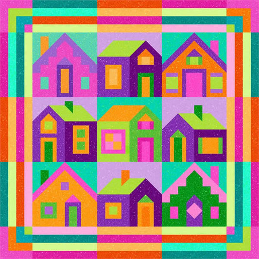 Twinkle Town Quilt Pattern YF-108 - Paper Pattern