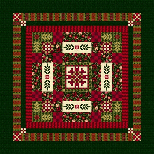 A Christmas Heirloom Quilt YF-113e  - Downloadable Pattern
