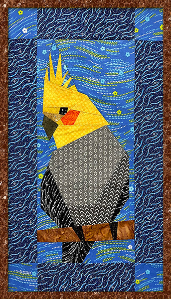 Sydney the Cockatiel Wall Quilt Pattern YF-124 - Paper Pattern
